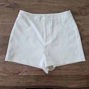 White Women’s High-Waist Shorts